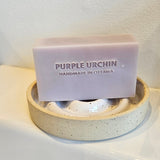 Round ceramic soap dish