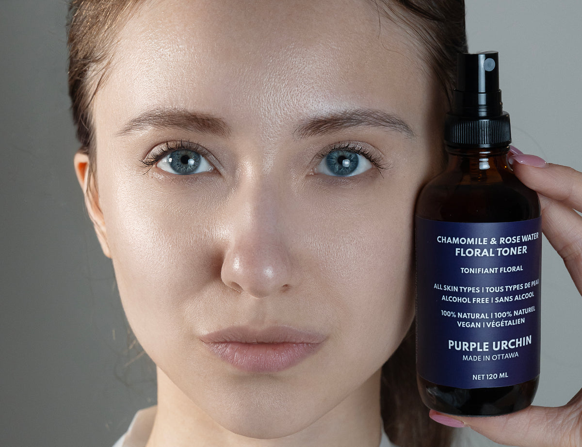 Chamomile & Rose Water Floral Toner – Purple Urchin