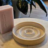 Round ceramic soap dish